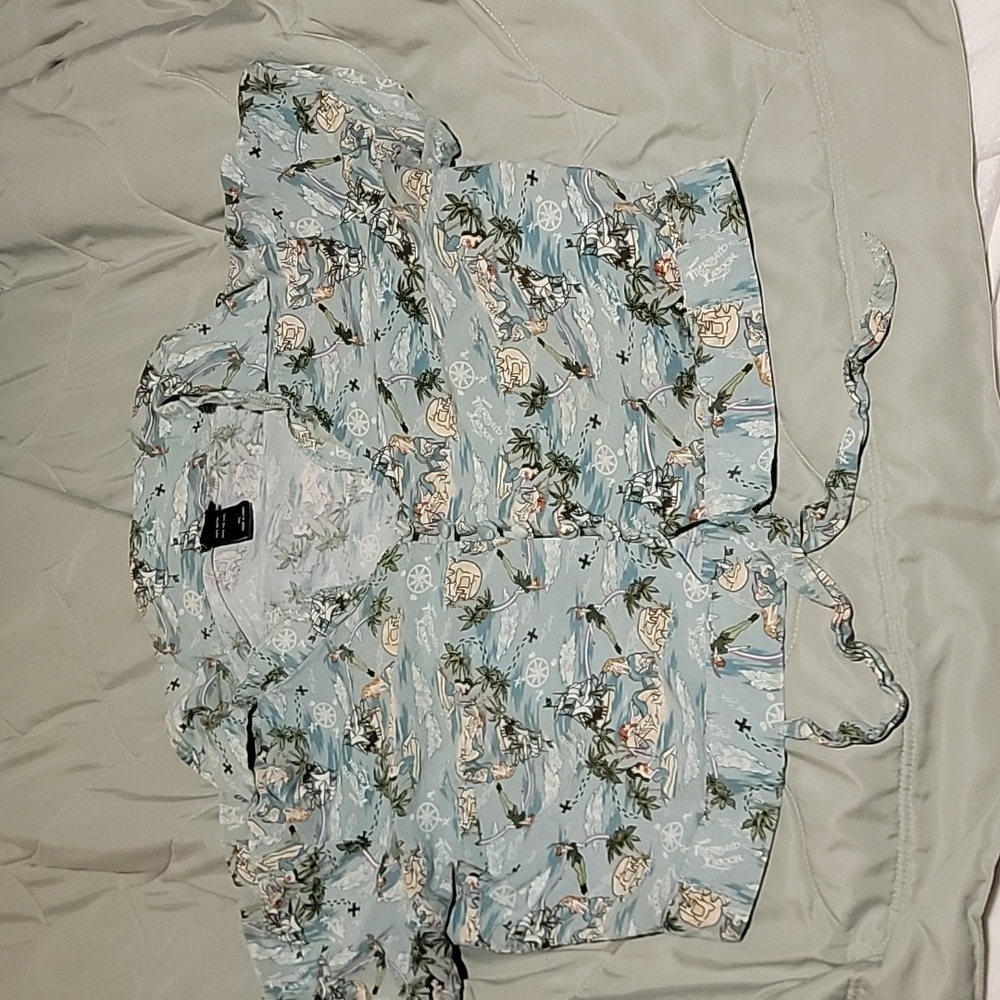 Disney Peter Pan Button Up Crop